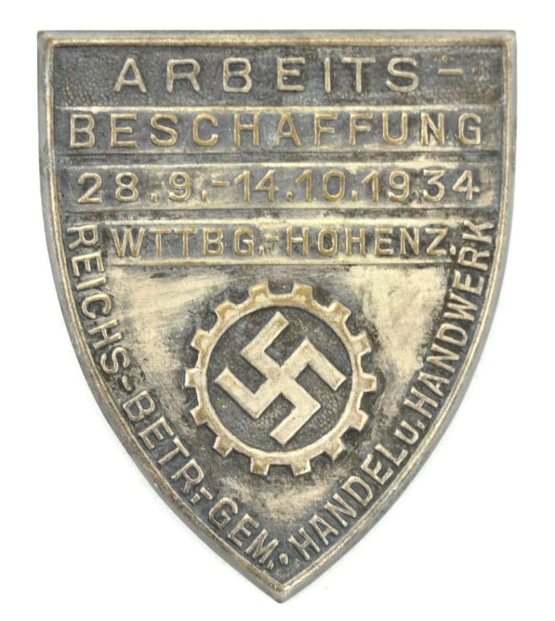 German DAF 1934 Tinnie badge