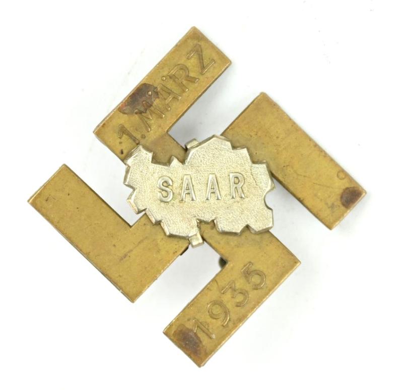 German Saar Annexation Badge