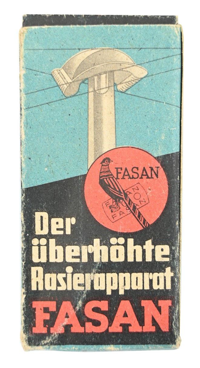 German Third Reich Era Fasan Razor in box