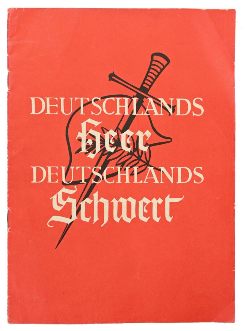 German Third Reich Booklet 'Deutschlands Heer, Deutschlands Schwert'