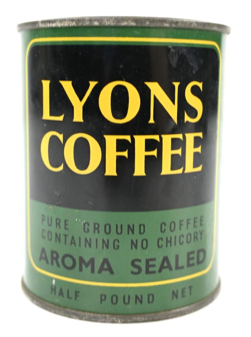 British WW2 Lyons Coffee Tin Can