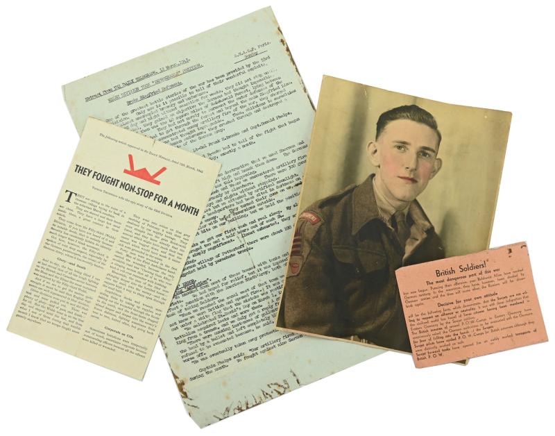 British WW2 53rd Welsh Division Personal Document Set