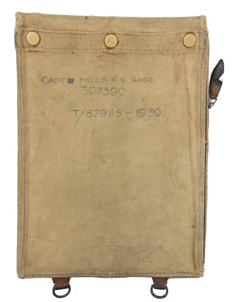 British WW2 Officer Mapcase 'Caen Normandy'