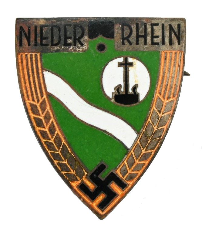 German RAD Cap Badge 'Niederrhein'