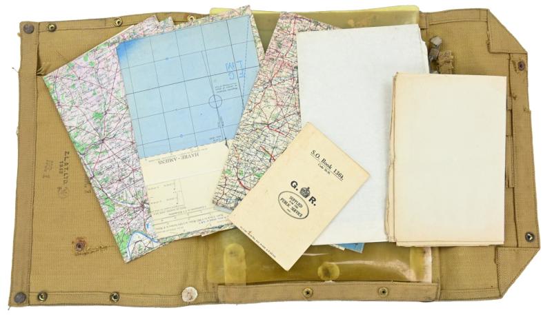 British WW2 Mapcase of Capt. Harris RASC