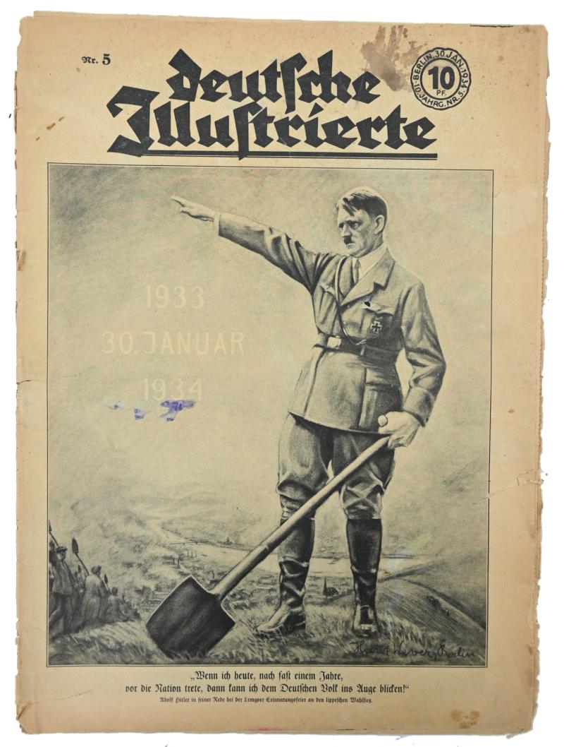 German Third Reich Magazine Deutsche Illustrierte 30 January 1934