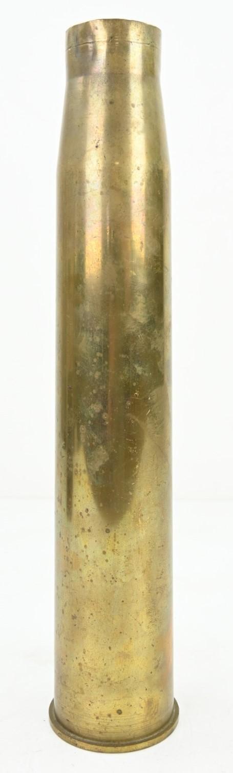 Sold at Auction: WW2 57MM 6 POUNDER BRASS ARTILLERY SHELL CASE