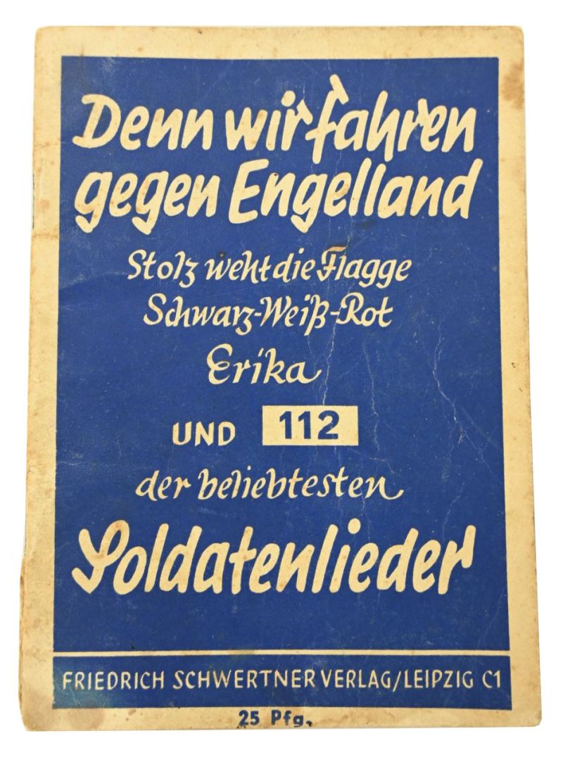 German Third Reich Songbook 'Denn wir fahren gegen Engelland'