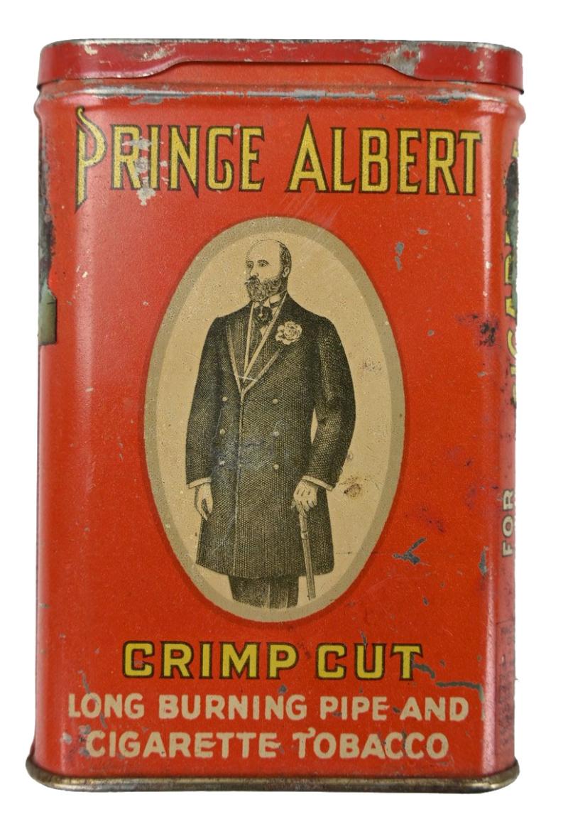 US WW2 Prince Albert Crimp Cut Tin Can of Tabacco