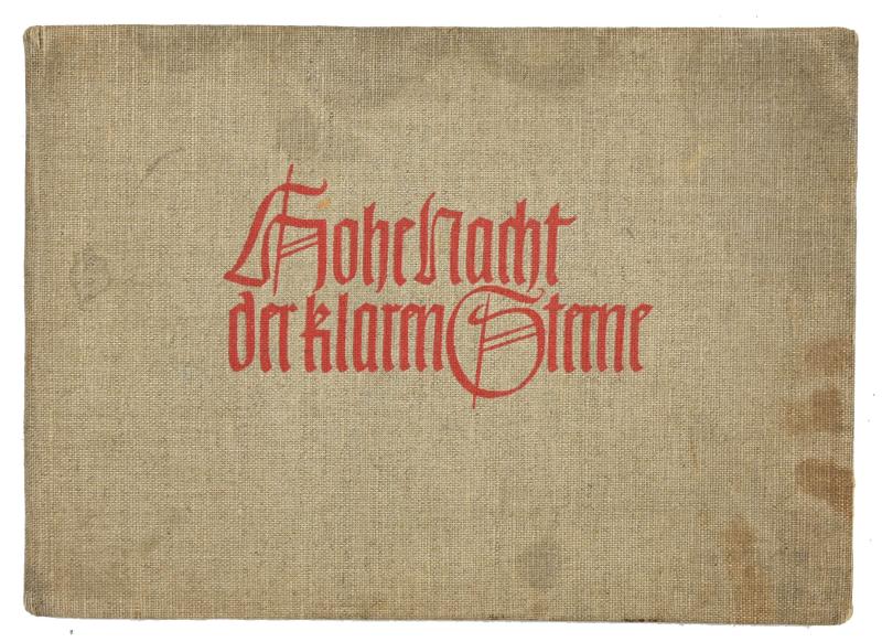 German Third Reich era Booklet 'hohe nacht der klaren sterne'