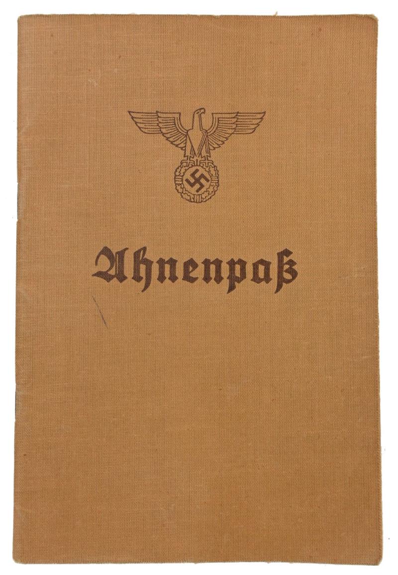 German Third Reich 'Ahnenpass' Ancestral Passport