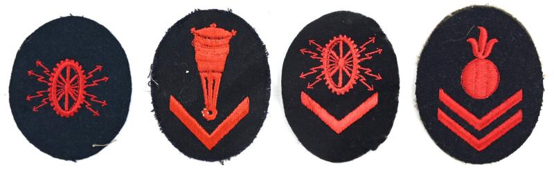 German KM Set of 4 Sleeve Patches