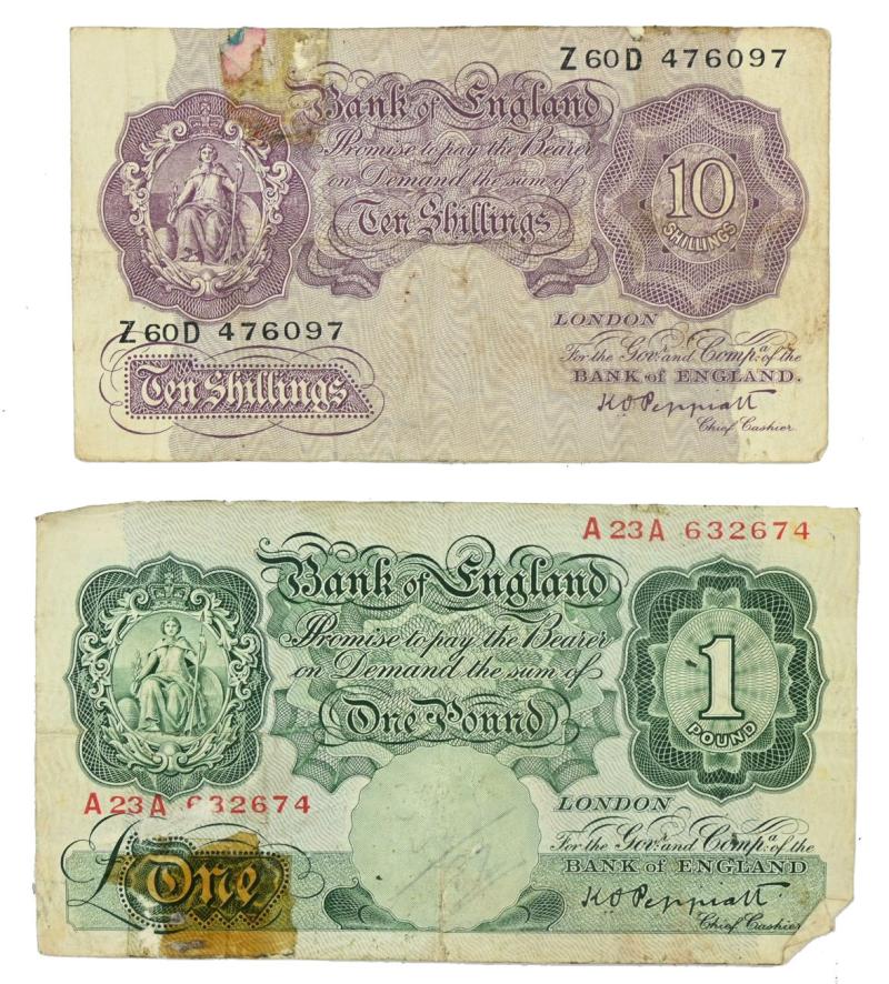 British WW2 Period Banknotes