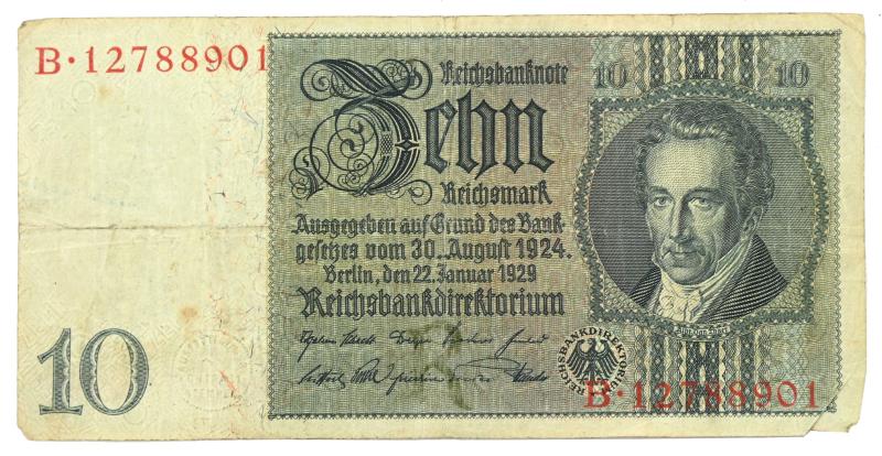 Worldwarcollectibles German Third Reich Period Banknote