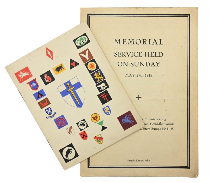 British WW2 Grenadier Guards Memorial Booklets