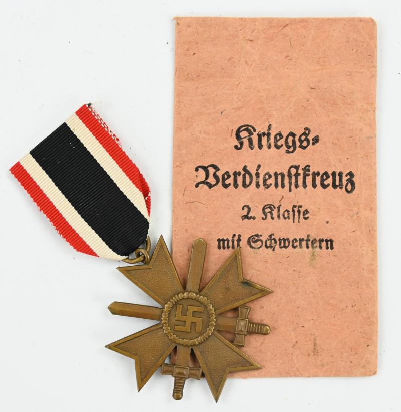 German War Merit Cross 2nd Class with Swords in Pouch