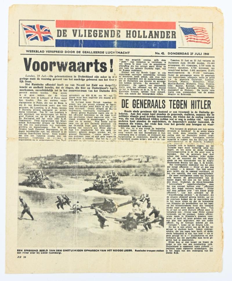 Allied Droppingsflyer 'De Vliegende Hollander' 27 July 1944