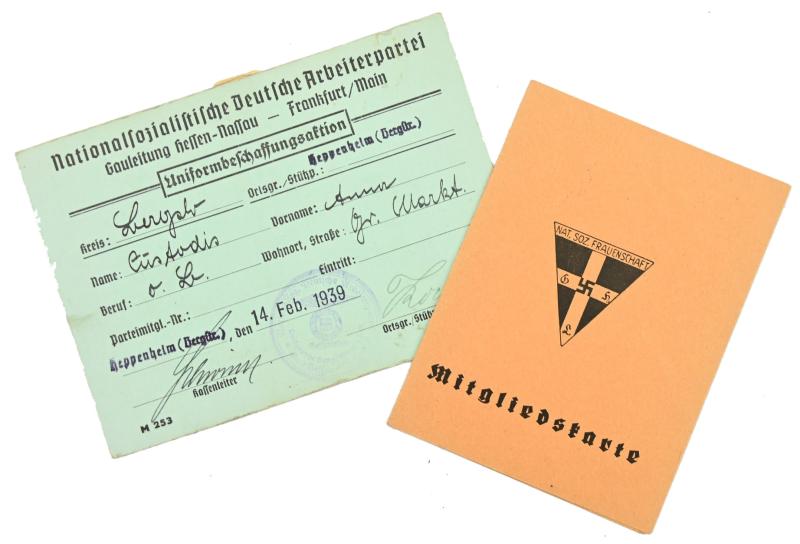 German NSF/NSDAP Document Set