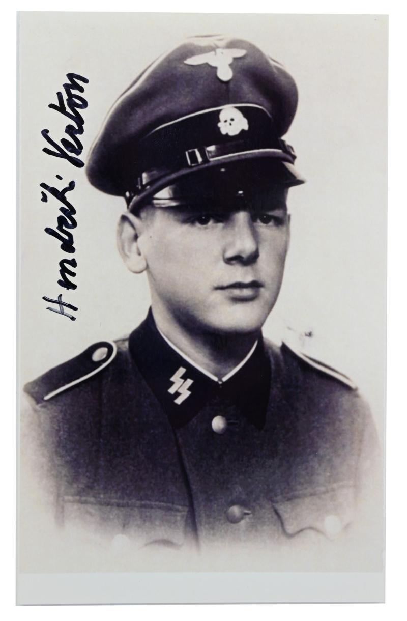 Signature of Dutch Waffen-SS 'Wiking' Member 'Hendrick C. Verton'