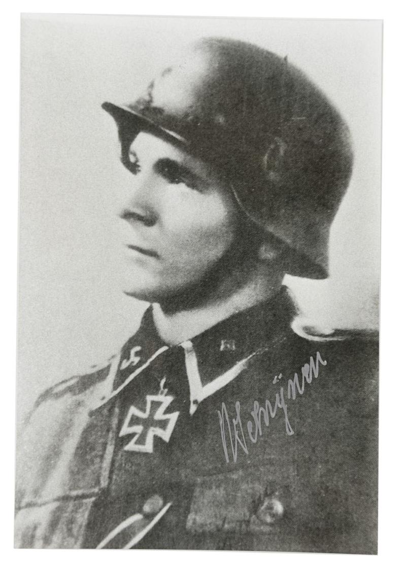 Signature of Belgian Waffen-SS KC Recipient 'Remy Schrijnen'