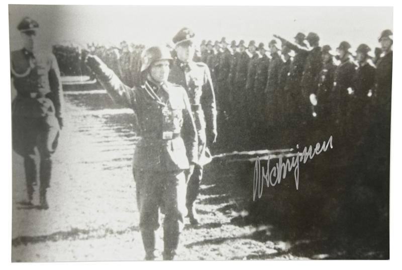 Signature of Belgian Waffen-SS KC Recipient 'Remy Schrijnen'