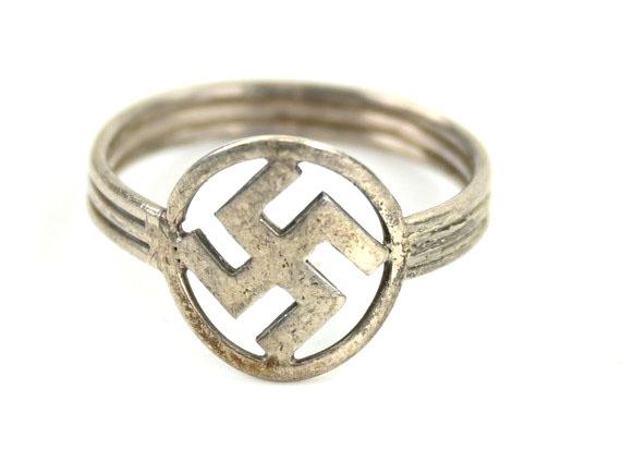 German Third Reich Era Swastika Ring