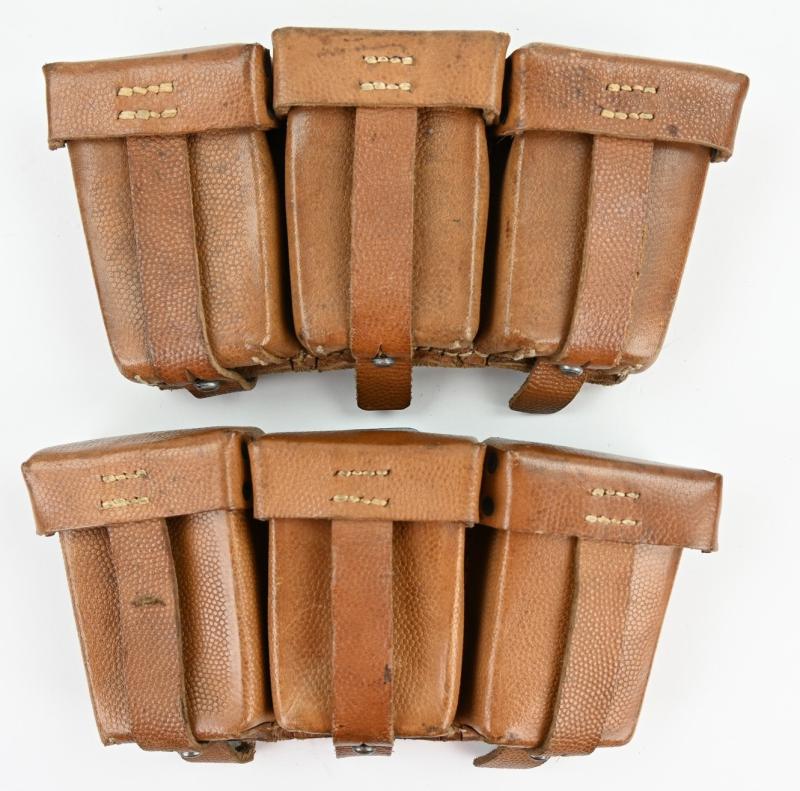 German LW Brown K98 Ammo Pouch Set