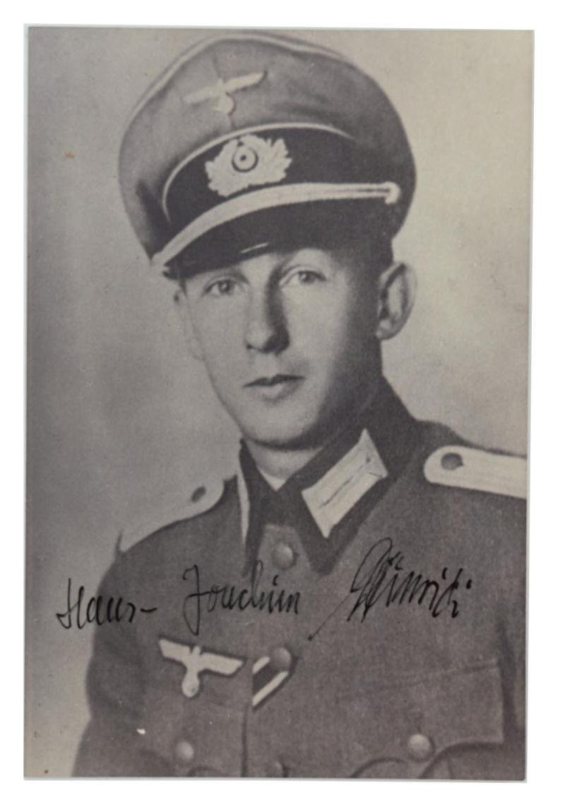 Signature of Wehrmacht Heer KC Recipient 'Hans-Joachim Heinrici'