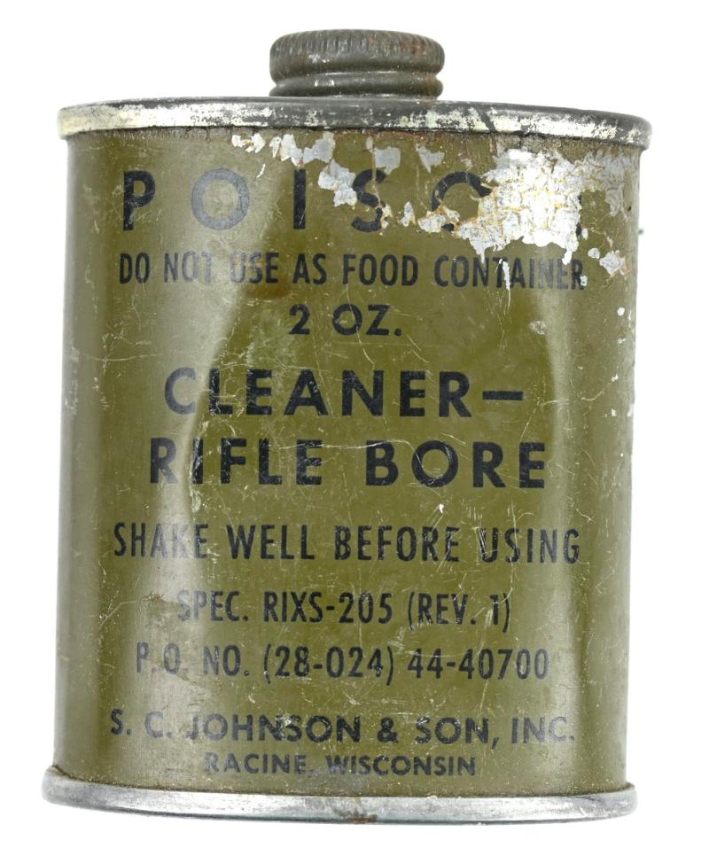 US WW2 Rifle Cleaner Tin Can