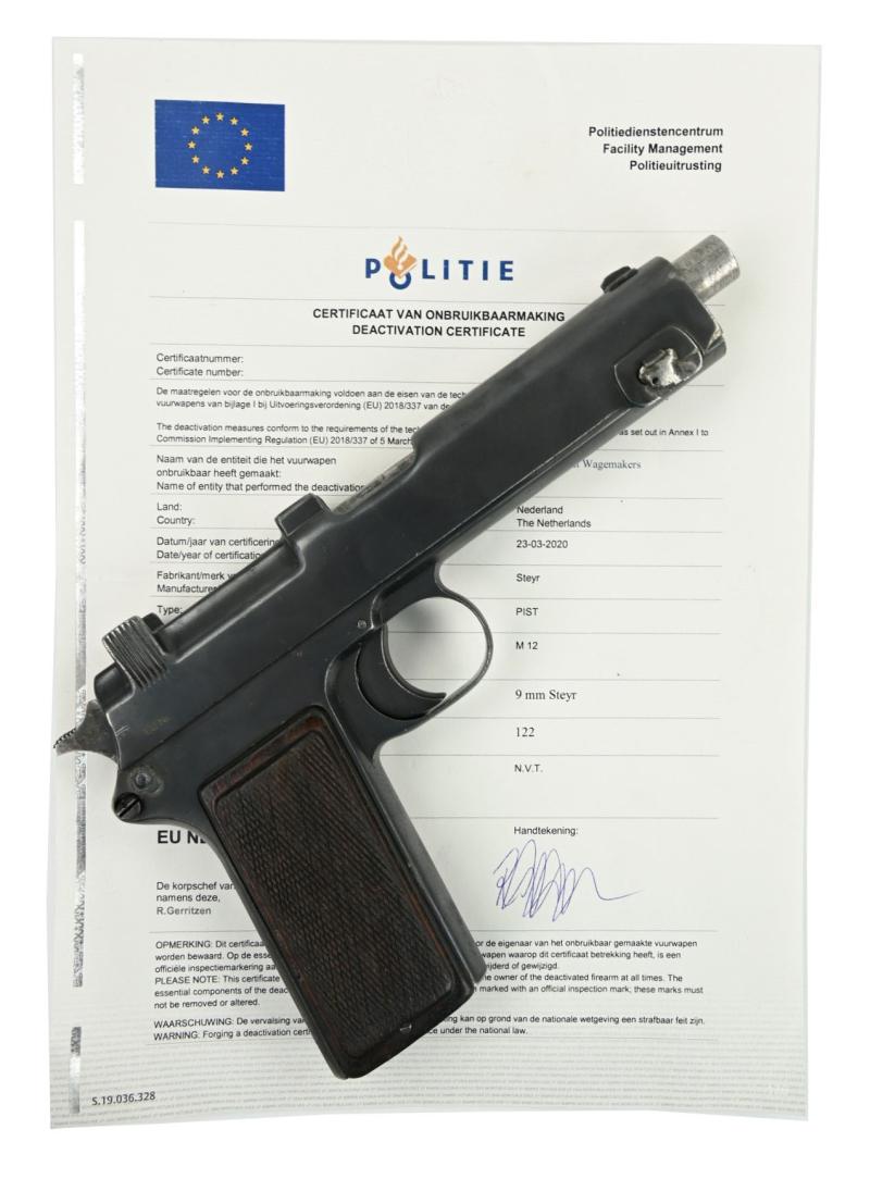 EU-Deko Steyr M-1912 9mm Pistol