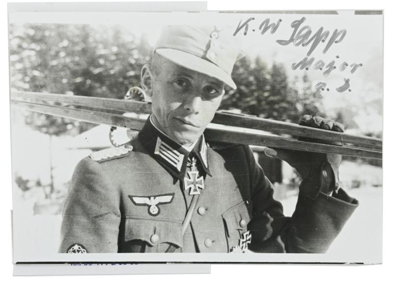 Signature of Wehrmacht Heer KC Recipient 'Karl Walter Lapp'