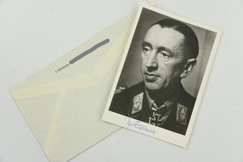 Signature of Luftwaffe KC Recipient 'Theo Osterkamp'