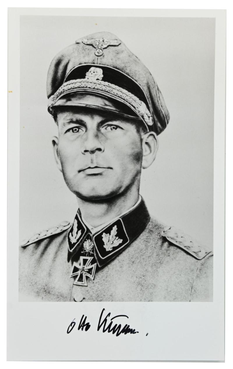 Postcard with Signature of Waffen-SS KC-OL&S Recipient 'Otto Kumm'