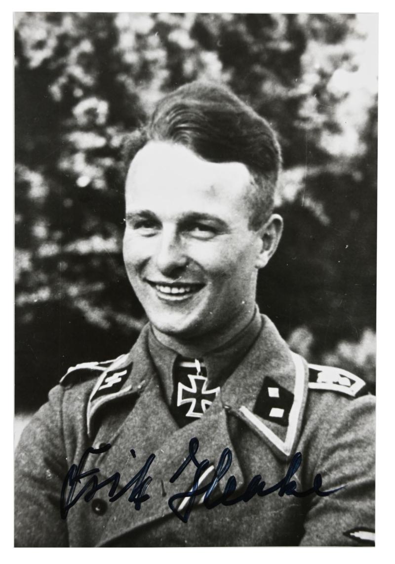 Signature of Waffen-SS KC Recipient 'Fritz Henke'