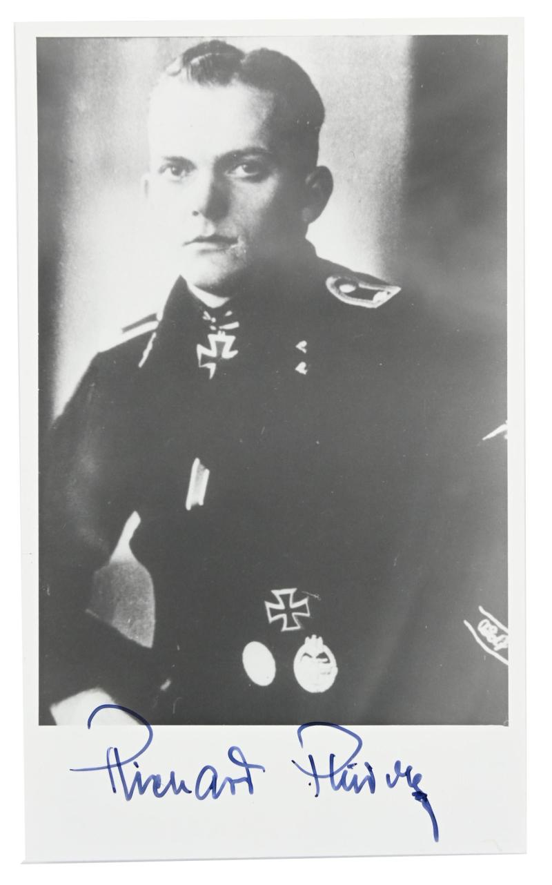 Signature of Waffen-SS KC Recipient 'Richard Rudolf'