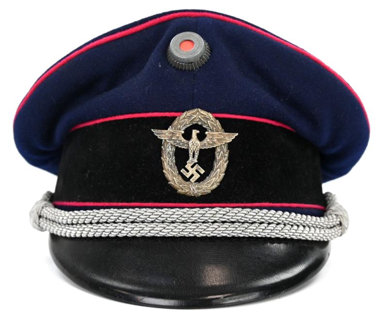 German Fire Police Officer Visor Cap