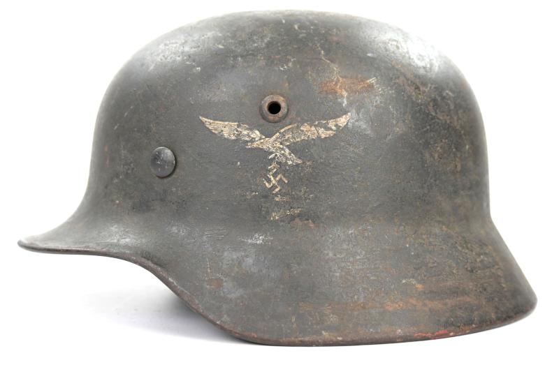 German WH M35 Ex-DD  Re-issued LW Combat Helmet