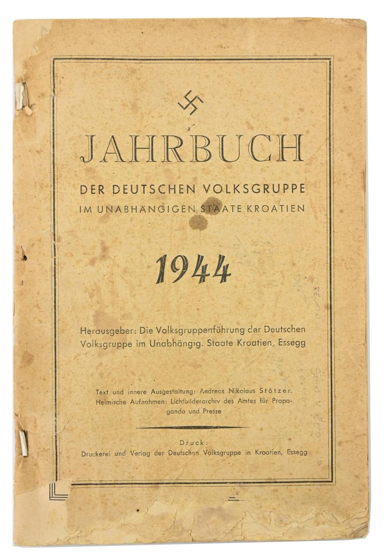 German Kroatian Volksgruppe Jahrbuch 1944