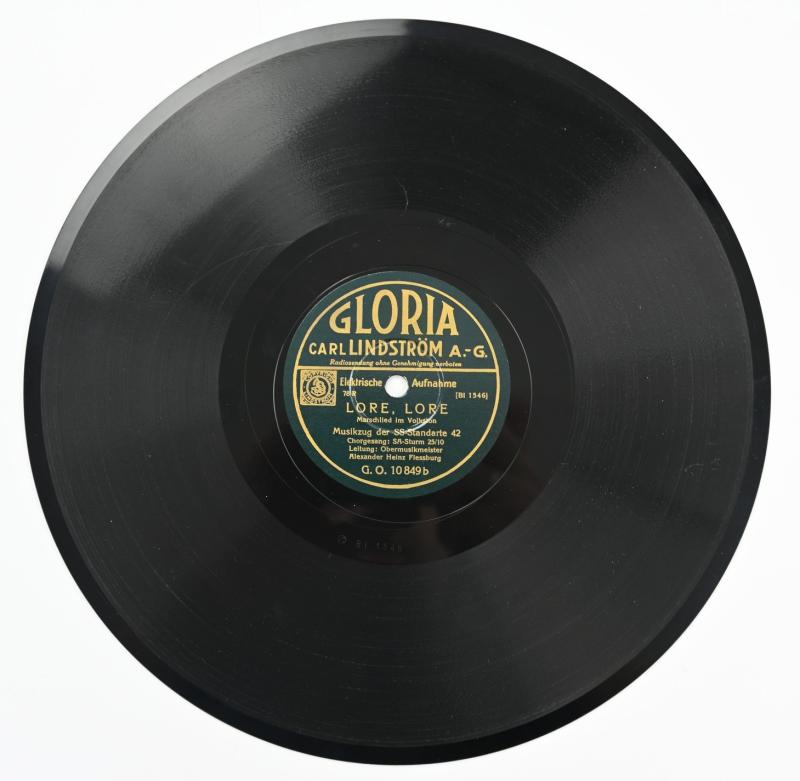 WorldWarCollectibles | German Third Reich Era Music Record 'SS ...