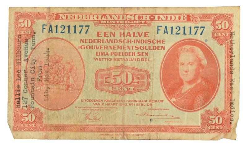 Allied WW2 Dutch Indies Military Occupation Currency