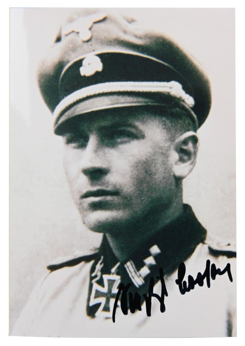 Postcard with Signature of Waffen-SS KC Recipient 'Siegfried Brosow'