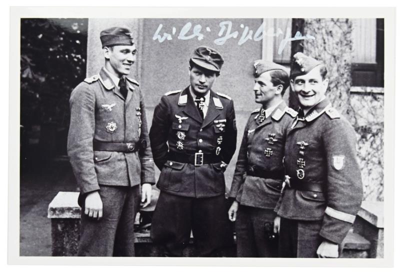 Signature of Luftwaffe KC Recipient 'Willi Dipberger'