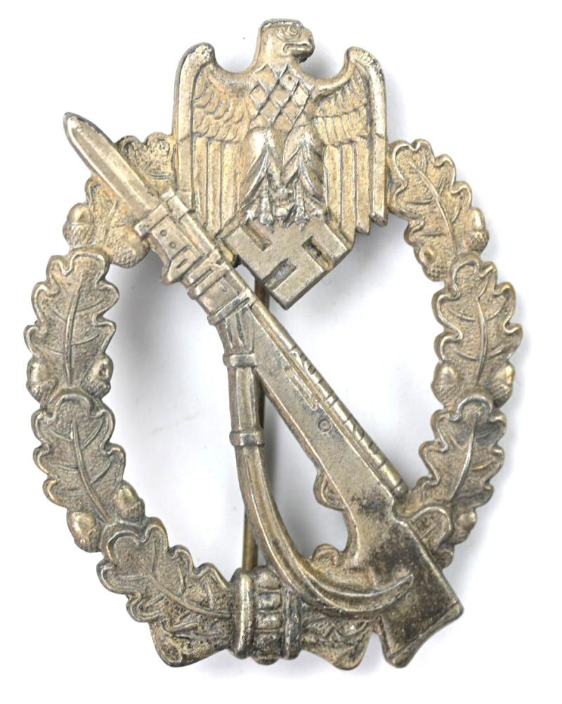 German Infantry Assault Badge in SIlver 'Fritz Zimmermann'.'