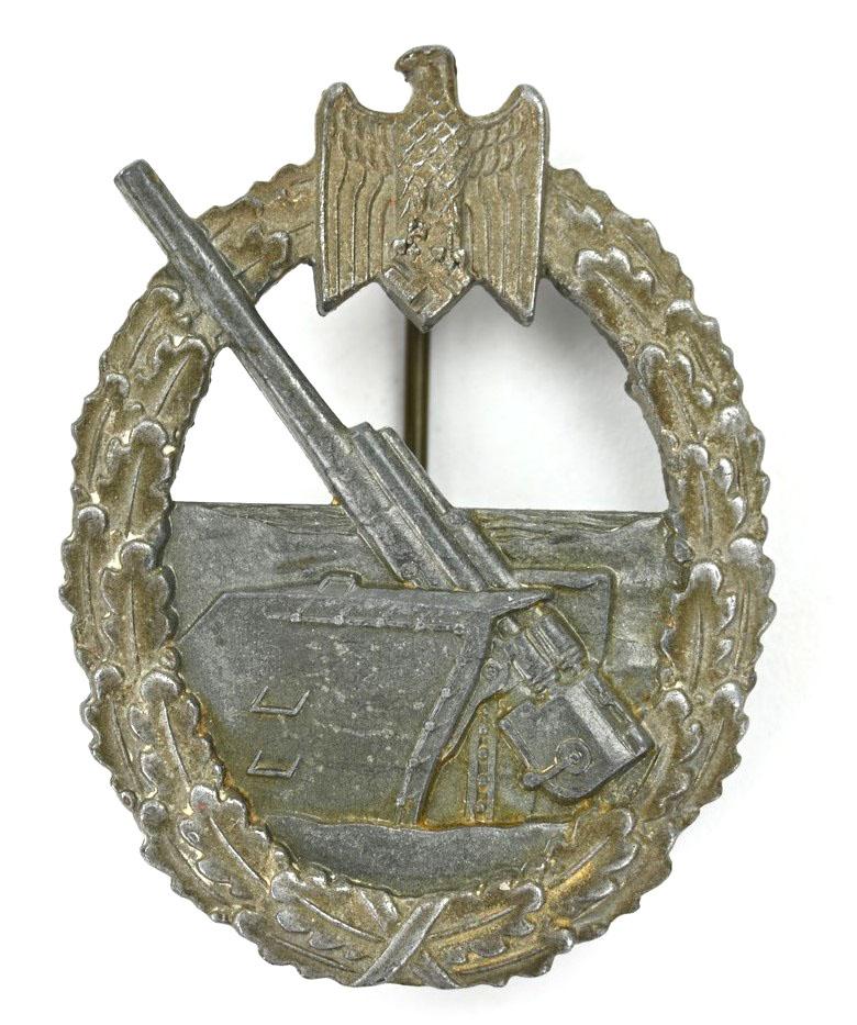 German KM Coastal Artillery War Badge