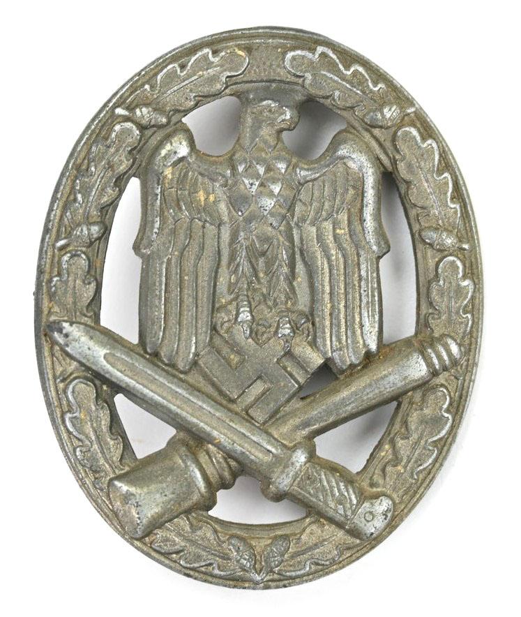 German General Assault Badge in Silver 'Wiedmann'