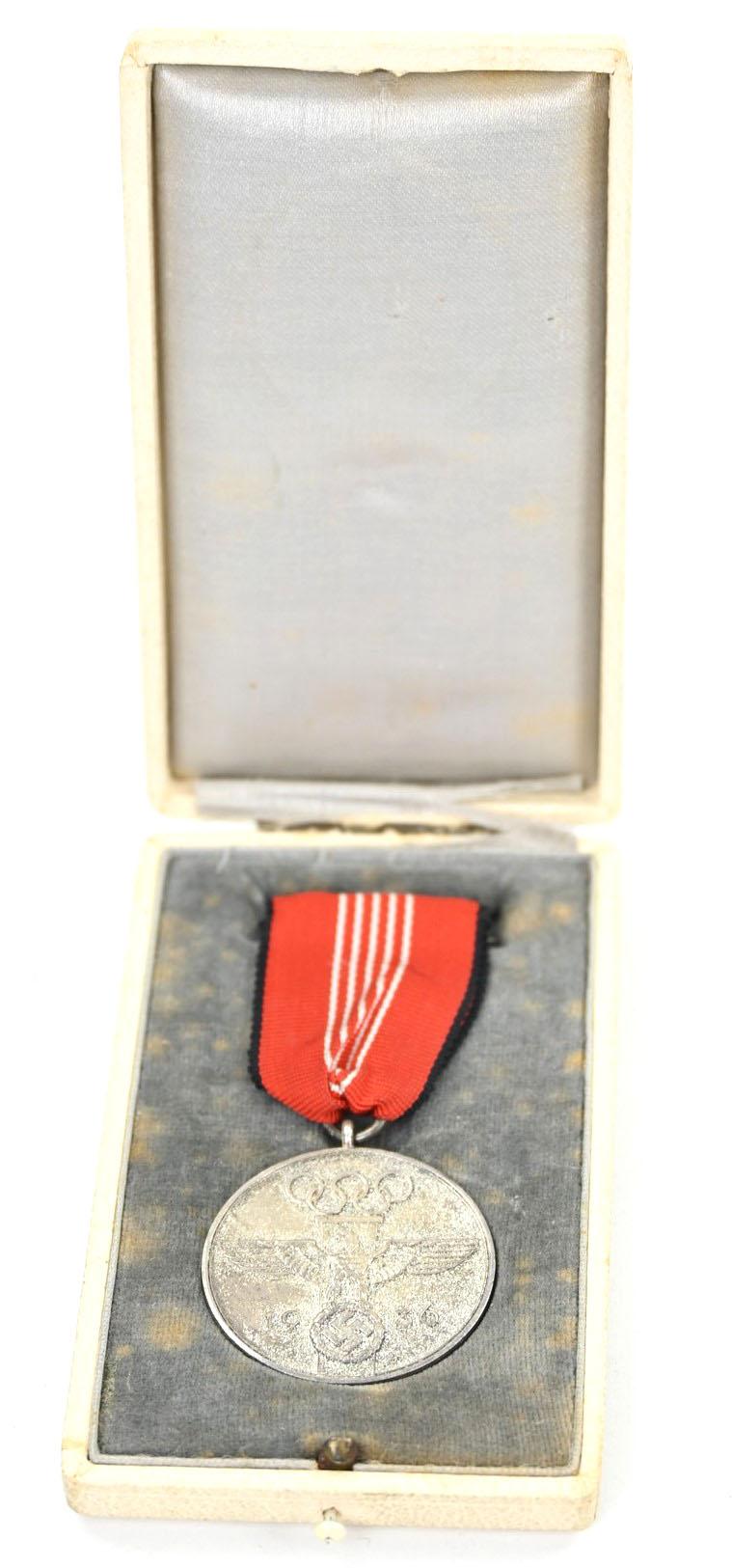 German 1936 Olympia Medal in Case