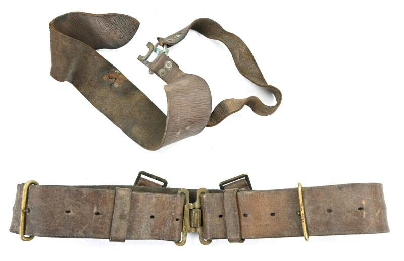 British WW2 1939 Pattern Leather Combat Belt