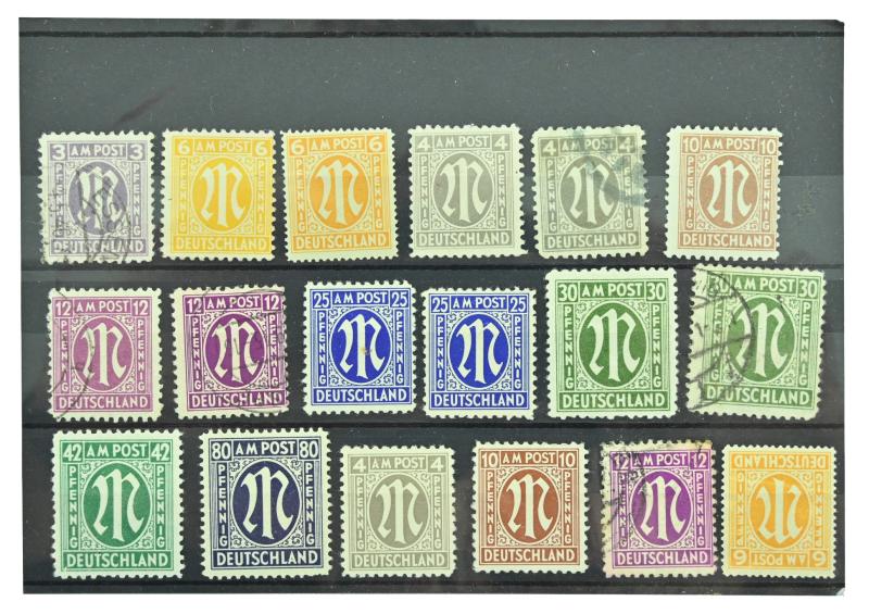 German Third Reich Era Postcard Stamps