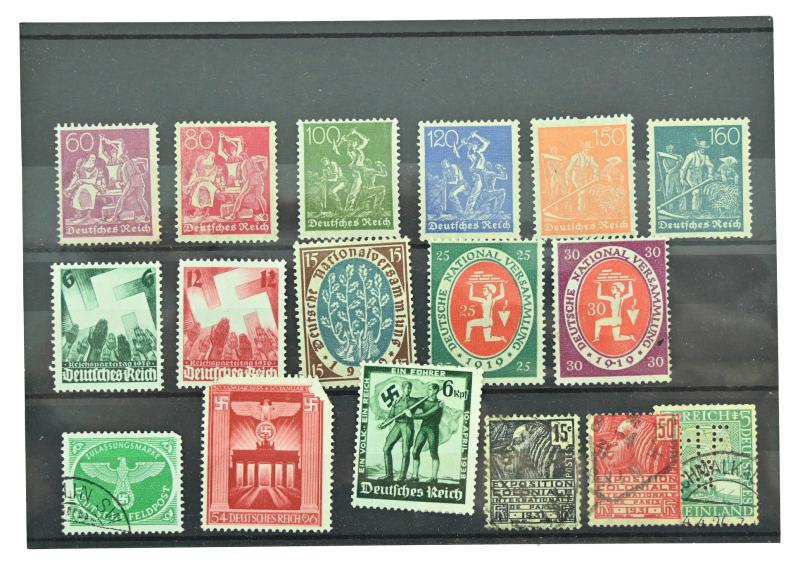 WorldWarCollectibles German Third Reich Era Postcard Stamps