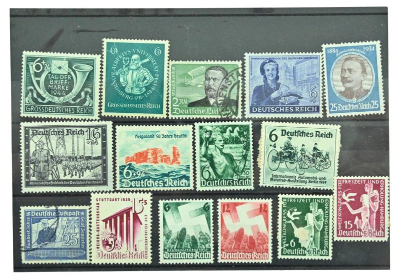 WorldWarCollectibles German Third Reich Era Postcard Stamps